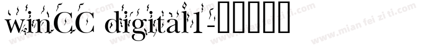 winCC digital1字体转换